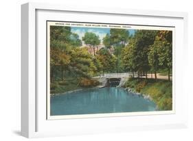 Glenn Miller Park, Richmond, Indiana-null-Framed Art Print