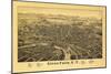 Glens Falls, New York - Panoramic Map-Lantern Press-Mounted Art Print