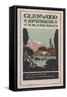 Glenwood Springs, Colorado - Health Resort Poster No. 2-Lantern Press-Framed Stretched Canvas