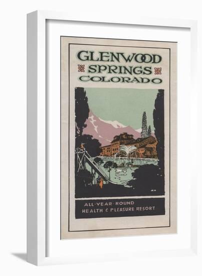 Glenwood Springs, Colorado - Health Resort Poster No. 2-Lantern Press-Framed Art Print