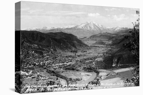 Glenwood Springs, Colorado - Traver Ranch View; Roaring Fork River Valley-Lantern Press-Stretched Canvas