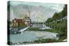 Glenwood Springs, Colorado, View of the Swimming Pool-Lantern Press-Stretched Canvas