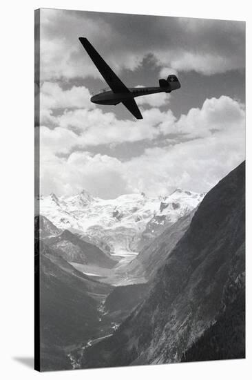 Glider in Mountains-Charles Rotkin-Stretched Canvas