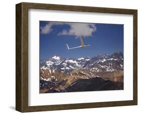 Glider Pilot Racing in Fai World Sailplane Grand Prix, Andes Mountains, Chile-David Wall-Framed Photographic Print