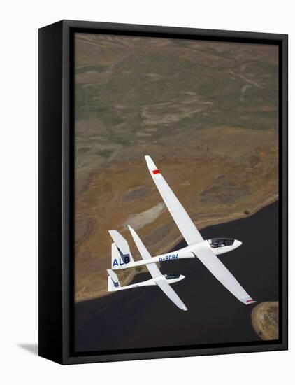 Gliders Racing near Omarama, South Island, New Zealand-David Wall-Framed Stretched Canvas