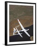 Gliders Racing near Omarama, South Island, New Zealand-David Wall-Framed Premium Photographic Print