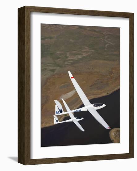 Gliders Racing near Omarama, South Island, New Zealand-David Wall-Framed Photographic Print