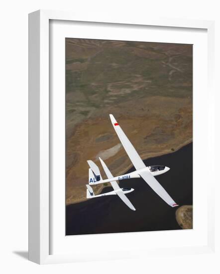 Gliders Racing near Omarama, South Island, New Zealand-David Wall-Framed Photographic Print