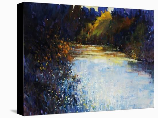 Glimmering Riverside-Tim O'toole-Stretched Canvas