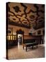 Glimpse of Billiard Room, First Floor, Miramare Castle, Trieste, Friuli-Venezia Giulia, Italy-null-Stretched Canvas