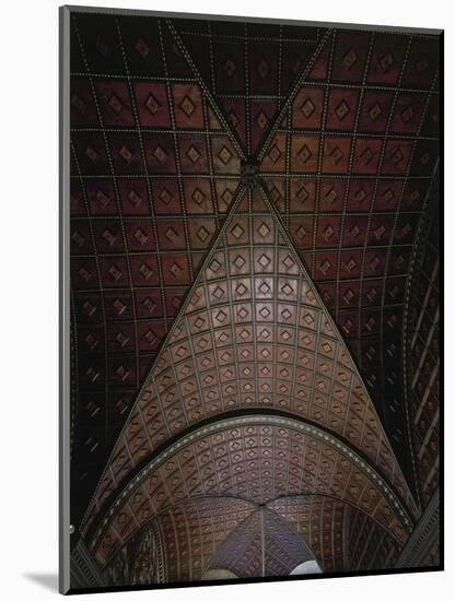 Glimpse of Ceiling with Intarsia-null-Mounted Giclee Print