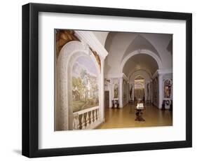 Glimpse of Cruciform Hall with Frescoes-null-Framed Giclee Print