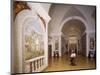 Glimpse of Cruciform Hall with Frescoes-null-Mounted Giclee Print