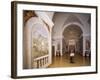 Glimpse of Cruciform Hall with Frescoes-null-Framed Giclee Print