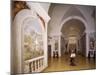 Glimpse of Cruciform Hall with Frescoes-null-Mounted Giclee Print