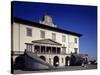 Glimpse of Facade of Medici Villa-null-Stretched Canvas