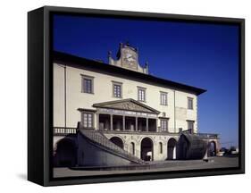 Glimpse of Facade of Medici Villa-null-Framed Stretched Canvas