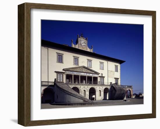 Glimpse of Facade of Medici Villa-null-Framed Giclee Print