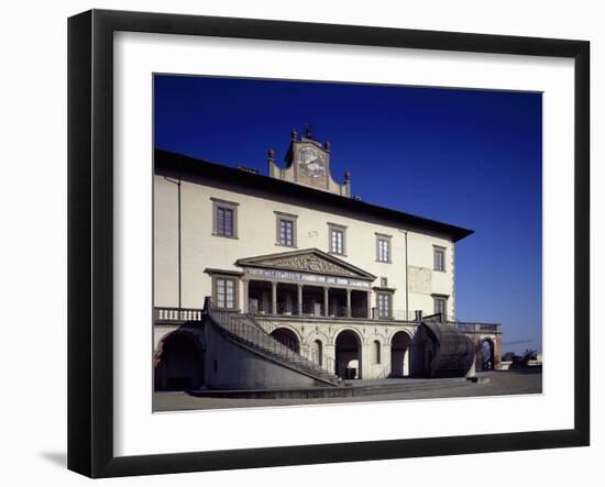 Glimpse of Facade of Medici Villa-null-Framed Giclee Print