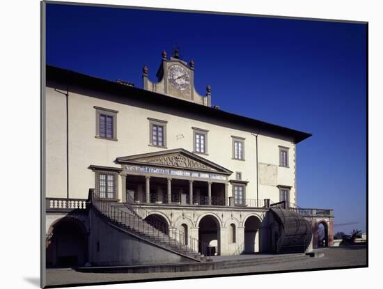 Glimpse of Facade of Medici Villa-null-Mounted Giclee Print