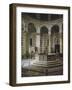 Glimpse of Interior with Baptismal Font-Guido Bigarelli-Framed Giclee Print