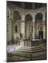 Glimpse of Interior with Baptismal Font-Guido Bigarelli-Mounted Giclee Print