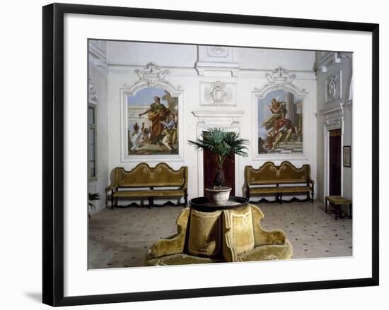 Glimpse of Living Room with Frescoes-Giovanni Battista Tiepolo-Framed Giclee Print