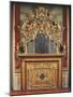 Glimpse of Nuptial Chamber with Fireplace with Carved and Gilded Fire-Guard and Mirror-Antonio Vernieri-Mounted Giclee Print