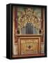 Glimpse of Nuptial Chamber with Fireplace with Carved and Gilded Fire-Guard and Mirror-Antonio Vernieri-Framed Stretched Canvas