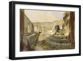 Glimpse of Pompeii, from Pompeii, Volume I, Theatres, Plate III, Italy-Fausto and Felice Niccolini-Framed Giclee Print