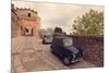Glimpse of Spello with Vintage Cars in the Foreground, Spello, Perugia District, Umbria, Italy-ClickAlps-Mounted Photographic Print