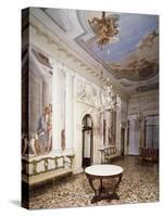 Glimpse of the Atrium, with Frescoes-Giovanni Battista Tiepolo-Stretched Canvas