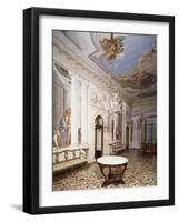 Glimpse of the Atrium, with Frescoes-Giovanni Battista Tiepolo-Framed Giclee Print