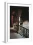 Glimpse of the Courtyard Staircase, Castle of the Counts Guidi-null-Framed Giclee Print