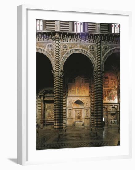 Glimpse of the Left Aisle with Piccolomini Altar, 1481-1485-Andrea Bregno-Framed Giclee Print