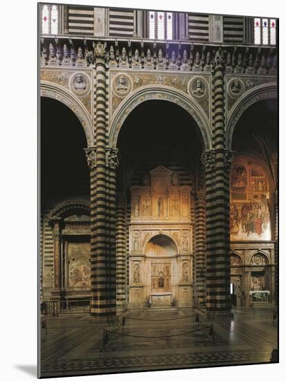 Glimpse of the Left Aisle with Piccolomini Altar, 1481-1485-Andrea Bregno-Mounted Giclee Print