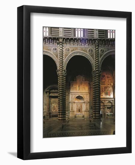 Glimpse of the Left Aisle with Piccolomini Altar, 1481-1485-Andrea Bregno-Framed Giclee Print