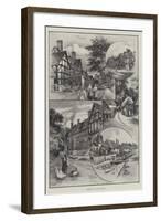 Glimpses of English Villages-null-Framed Giclee Print