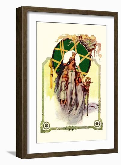 Glinda the Good Sorceress-John R. Neill-Framed Art Print