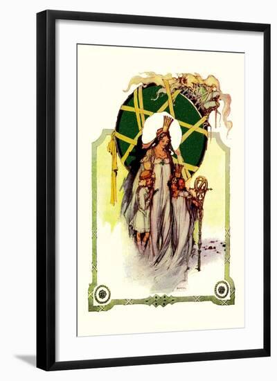 Glinda the Good Sorceress-John R. Neill-Framed Art Print