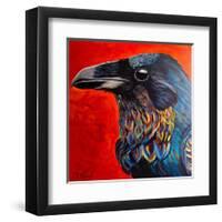 Glistening Raven-Melissa Symons-Framed Art Print