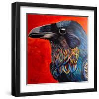 Glistening Raven-Melissa Symons-Framed Art Print