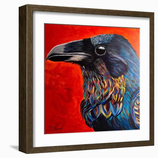 Glistening Raven-Melissa Symons-Framed Art Print