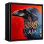 Glistening Raven-Melissa Symons-Framed Stretched Canvas