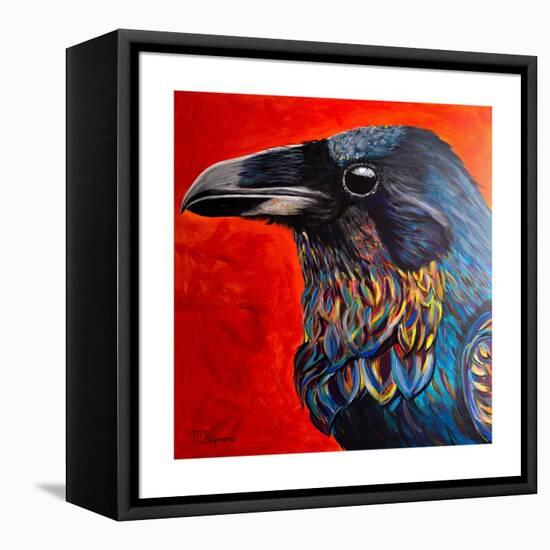 Glistening Raven-Melissa Symons-Framed Stretched Canvas
