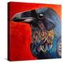 Glistening Raven-Melissa Symons-Stretched Canvas