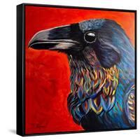 Glistening Raven-Melissa Symons-Framed Stretched Canvas