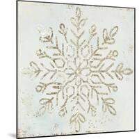 Glistening Snowflake I-PI Studio-Mounted Art Print
