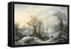 Glistening Winter's Eve-William Stone-Framed Stretched Canvas
