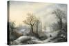 Glistening Winter's Eve-William Stone-Stretched Canvas